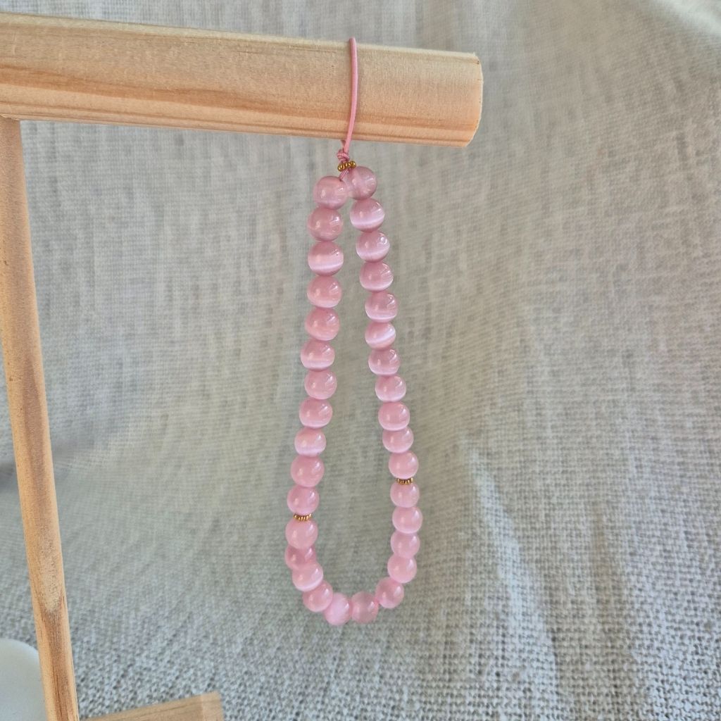 Tasbih Phone Charm - Pink Autumn