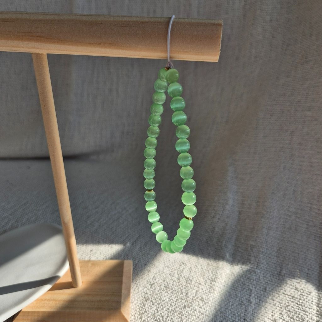 Tasbih Phone Charm - Green Spring