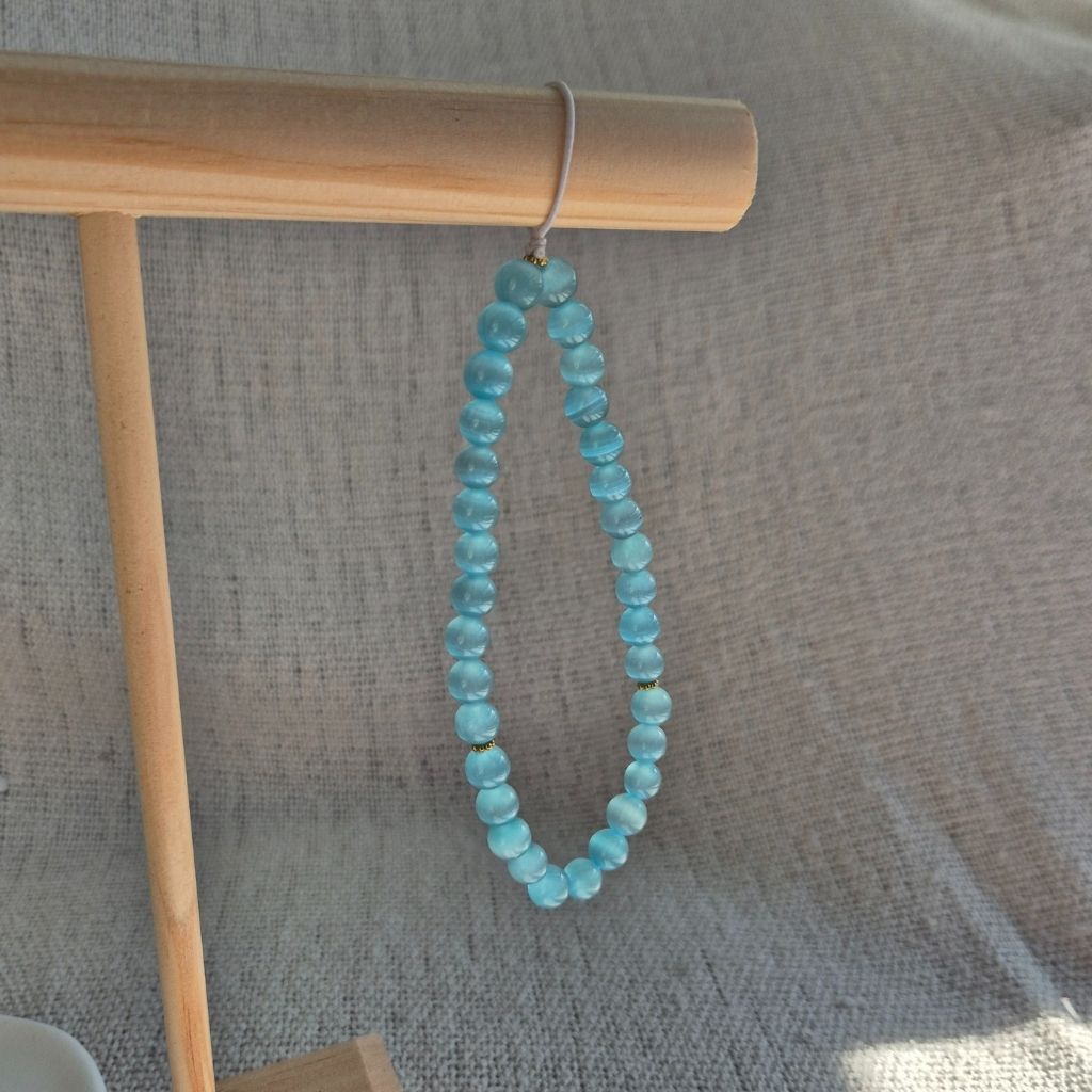 Tasbih Phone Charm - Été bleu 